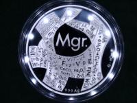 Stříbrná titulární medaile Mgr. Ag999/ 42g/ 50mm/ proof