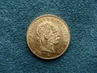Zlatá investiční mince-4 Gulden (čtyřzlatník) Au 900/ 3,22g/ 19mm/ r.1892