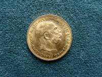Zlatá investiční mince-10 Koruna FJ1 Au 900/ 3,38g/ 19mm/ r.1912