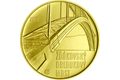 Zlatá mince 5.000 Kč Mosty ČNB - Žďákovský obloukový most provedení standard (ČNB 2015)