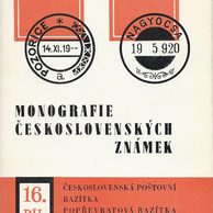 Monografie Československých známek 16. díl Popřevratová razítka 1918-1920