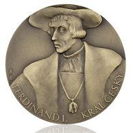 Mosazná medaile Ferdinand I. provedení standard (ČM 2009)