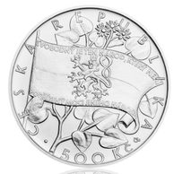 Stříbrná mince 500 Kč - 100. výročí vzniku Československé národní rady standard (ČNB 2016)