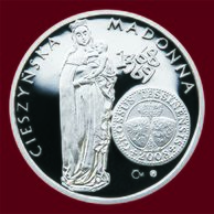 Stříbrná medaile Těšínská madona Petra Parléře provedení proof (GT 2008)