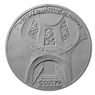 Zlatá mince 5000 Kč Městské památkové rezervace ČNB - Hradec Králové standard (ČNB 2023) 