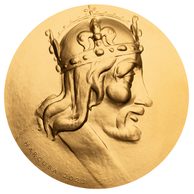 Zlatý 5-dukát Karel IV. z cyklu pocta medailérům (ČD 2023)