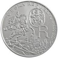 Stříbrná mince 200 Kč - 400. výročí úmrtí Rudolfa II. provedení proof (ČNB 2012)