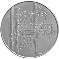 Stříbrná mince 200 Kč - 200. výročí zahájení výuky na Pražské konzervatoři provedení standard (ČNB 2011)