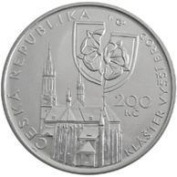 Stříbrná mince 200 Kč - 400. výročí úmrtí Petra Voka z Rožmberka provedení proof (ČNB 2011)