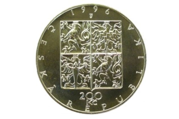 Stříbrná mince 200 Kč - 100. výročí zahájení činnosti České filharmonie provedení standard (ČNB 1995)