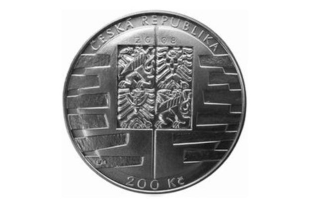 Stříbrná mince 200 Kč - Vstup do schengenského prostoru provedení standard (ČNB 2008)