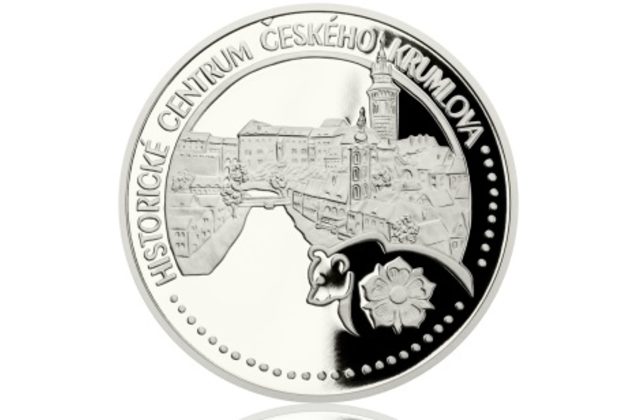Platinová mince UNESCO - Český Krumlov provedení proof (ČM 2017)