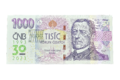  1000 Kč vzor 2008 s přítiskem 30. výročí ČNB a české měny R63 000485 (ČNB 2023) 