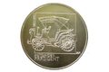 Stříbrná mince 200 Kč - 100. výročí výroby prvního osobního automobilu ve střední Evropě Präsident standard (ČNB 1997)