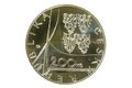 Stříbrná mince 200 Kč - 650. výročí založení kláštera Na Slovanech-Emauzy provedení proof (ČNB 1997)