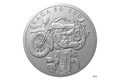 Stříbrná mince Na kolech - Motocykl Praga BD 500 proof (ČM 2025) 