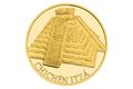 Zlatá mince Nových sedm divů světa - Chichén Itzá proof (ČM 2024)