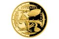Zlatá čtvrtuncová mince Polárníci - Dobytí severního pólu proof
