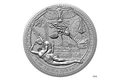 Stříbrná mince Staré řecké báje a pověsti - Erós a Psyché  vysoký reliéf standard (ČM 2024)