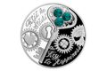 Stříbrná mince Crystal Coin - Klíč ke štěstí proof (ČM 2022)