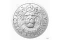 Stříbrná dvouuncová investiční mince Český lev standard číslovaná (ČM 2022)