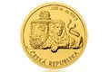 Zlatá investiční mince 1/25 oz Český lev standard (ČM 2018)
