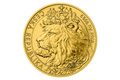 Zlatá 1/2oz investiční mince Český lev standard (ČM 2021)