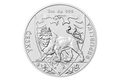 Stříbrná dvouuncová investiční mince Český lev  standard (ČM 2020)
