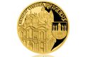 Zlatá čtvrtuncová mince Vznik královského hlavního města Praha - Malá Strana proof (ČM 2019)
