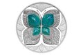 Stříbrná mince Crystal Coin - Motýl 2024 proof (ČM 2024)