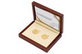 Sada dvou dukátů Otakar Španiel - autor československých mincí stand