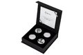 Sada čtyř stříbrných dvouuncových mincí Pražské jaro proof (ČM 2023)