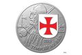 Stříbrná medaile Rytířské řády - Řád templářů standard patina/smalt (ČM 2023)