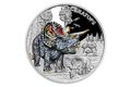 Stříbrná mince Pravěký svět - Triceratops proof (ČM 2022) 