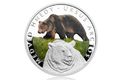 Stříbrná mince Ohrožená příroda - Medvěd hnědý provedení proof (ČM 2016)
