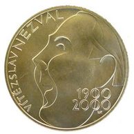 Stříbrná mince 200 Kč - 100. výročí narození Vítězslava Nezvala provedení standard (ČNB 2000)