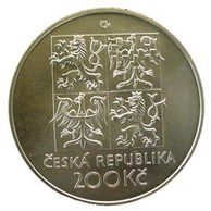 Stříbrná mince 200 Kč - 100. výročí narození Vítězslava Nezvala provedení proof (ČNB 2000)