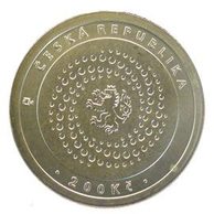 Stříbrná mince 200 Kč - Zasedání Mezinárodního měnového fondu a Světové banky v Praze provedení proof (ČNB 2000)