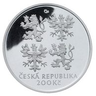 Stříbrná mince 200 Kč - 100. výročí úmrtí Emila Holuba provedení proof (ČNB 2002)