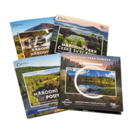 4 ks sad oběžných mincí ČR -  Národní parky standard (2023-2026 ČNB) 