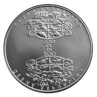 Stříbrná mince 200 Kč - 400. výročí úmrtí Jakuba Krčína z Jelčan a Sedlčan provedení proof (ČNB 2004)