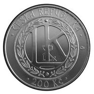 Stříbrná mince 200 Kč - 100. výročí zahájení výroby prvního automobilu v Mladé Boleslavi provedení proof (ČNB 2005)