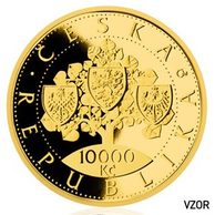 Zlatá mince 10000 Kč - Vznik Československa provedení proof (ČNB 2018)