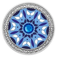 Stříbrná medaile Mandala - Svoboda proof (ČM 2021)