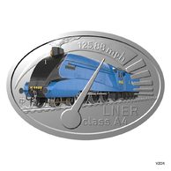 Stříbrná mince Slavné parní lokomotivy - LNER řada A4 kolor proof (ČM 2026) 