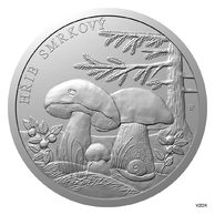 Stříbrná mince Houby - Hřib smrkový kolor proof (ČM 2026)   