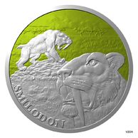 Stříbrná mince Doba ledová - Šavlozubý tygr standard (ČM 2026)