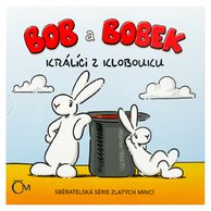 Sada tří zlatých mincí Bob a Bobek - Králíci z klobouku, Zahradníci, Cyklisté (ČM 2025)