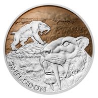 Stříbrná mince Doba ledová - Šavlozubý tygr standard (ČM 2026)