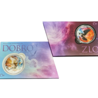 Sada 2ks stříbrných mincí Souboj dobra a zla reverse proof (ČM 2025)